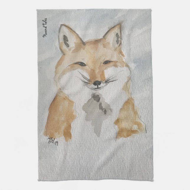 Fox Tea Towel Kökshandduk (Vertikal)