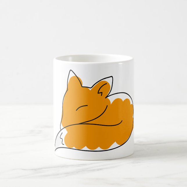 Fox Teckning Nature Mugg (Center)