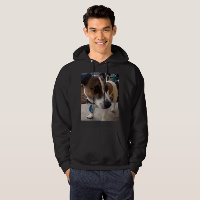 Fox Terrier, Attraktion Manar Black Hoodie (Hel framsida)