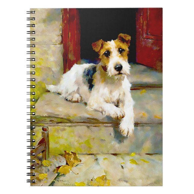 Fox Terrier av Arthur Wardle Anteckningsbok (Framsidan)