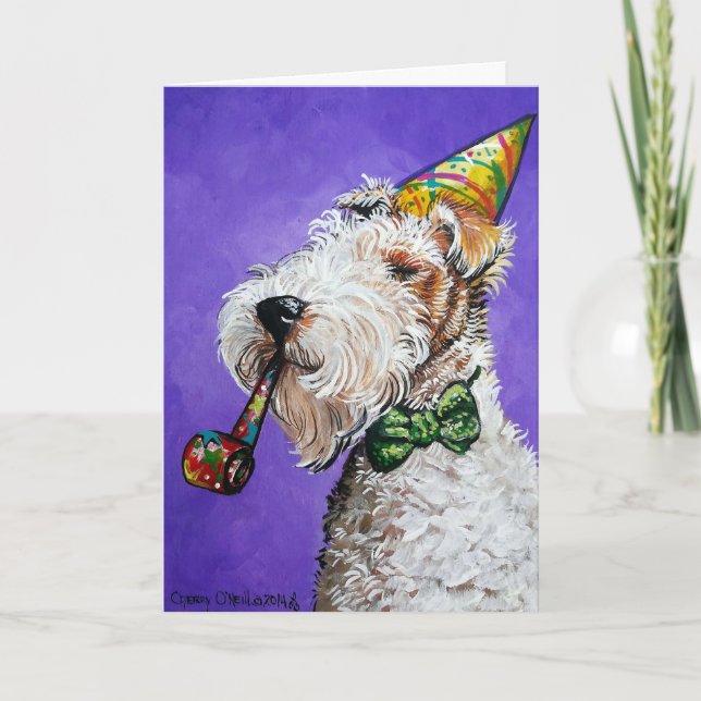 Fox Terrier Birthday Kort (Framsida)