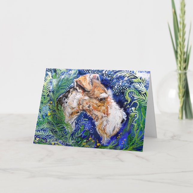 Fox Terrier Blue Kort (Framsida)