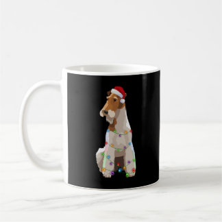 Fox Terrier Christmas Lights Xmas Dog Lover Kaffemugg