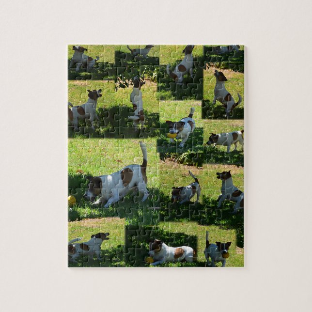 Fox Terrier, Hårddagen. Pussel (Vertikal)