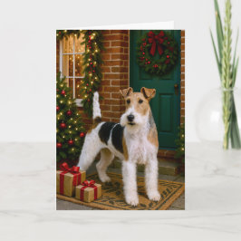 Fox Terrier Holiday Card Helgkort