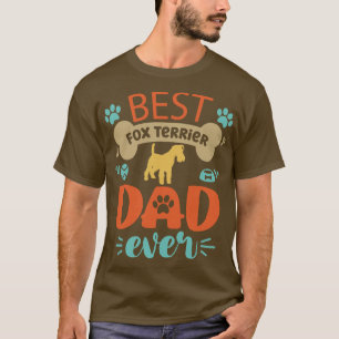 Fox Terrier Hund Pappa T Shirt