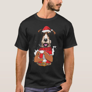 Fox Terrier Hund Santa I Kärlek Mamma Tattoo Ugly  T Shirt
