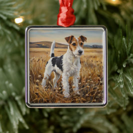 Fox Terrier Julgransprydnad Metall