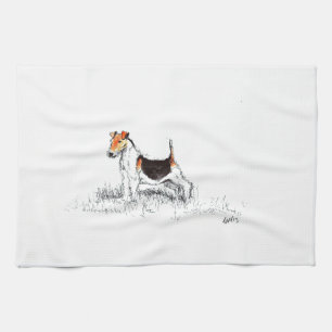 Fox Terrier Kökshandduk