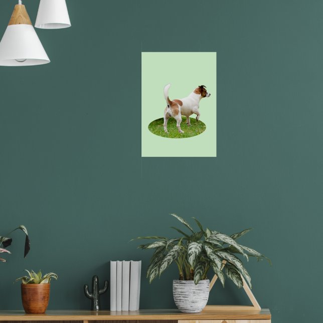 Fox Terrier on Alert Poster (Vardagsrum 1)