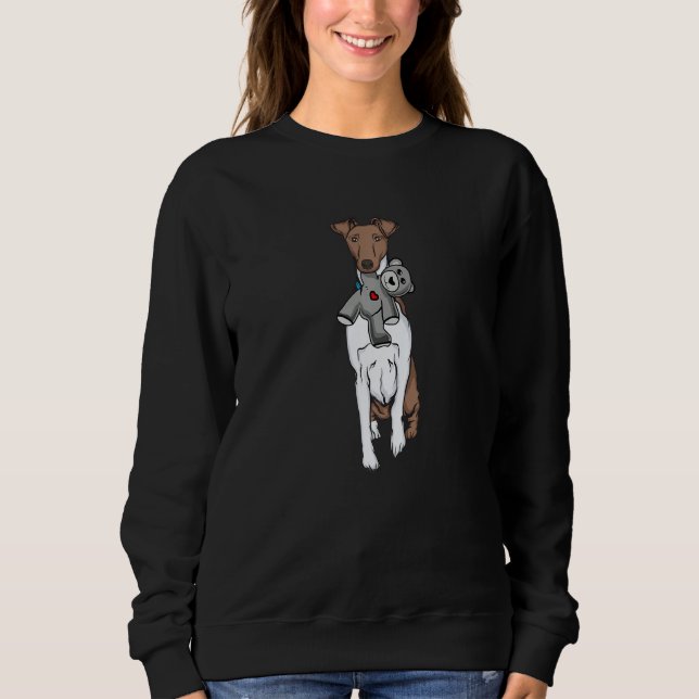 Fox Terrier Smooth Hair Cuddly Toy Fox Terrier Pre T Shirt (Framsida)