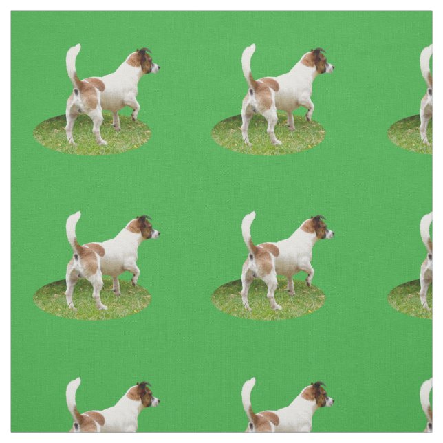 Fox Terrier Stance, Fabric Tyg (Provkarta)