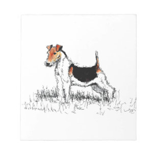 Fox Terrier står stolta Anteckningsblock