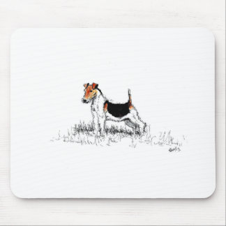 Fox Terrier står stolta Musmatta