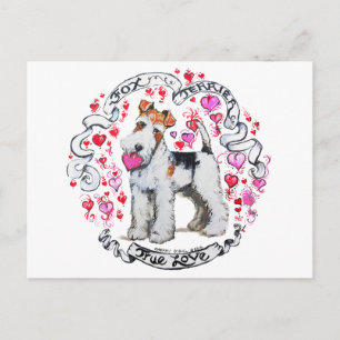 Fox Terrier Swehoney Vykort