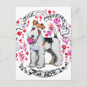 Fox Terrier Swehoney Vykort