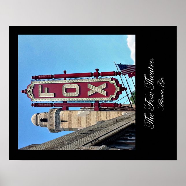 Fox Theater, Atlanta, Georgia, Poster, Landmark Poster (Framsidan)