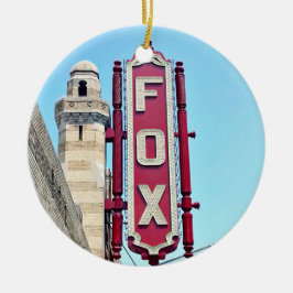 Fox Theater Ornament, Fox Theater, Atlanta, Atlant Julgransprydnad Keramik
