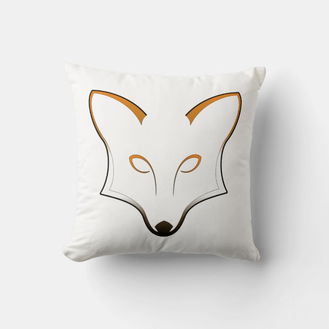 Fox Throw Pillow Kudde (Framsida)