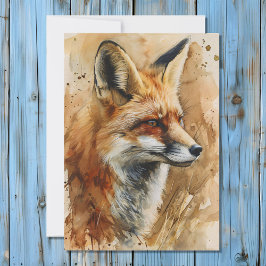 Fox Totem Spirit Animal Beteckningskort Julkort