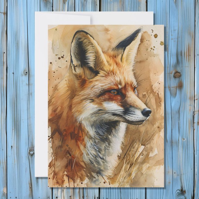 Fox Totem Spirit Animal Beteckningskort Julkort (Skapare uppladdad)