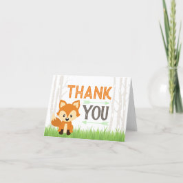 Fox Tribal Woodland Camper Baby Shower Tack C Kort
