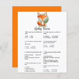 Fox unge Baby Trivia | Barnstödsspel