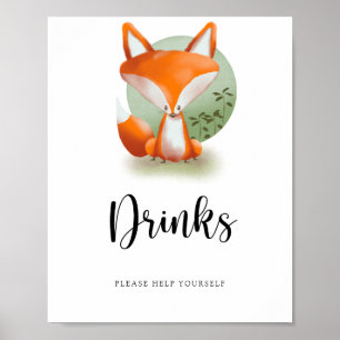 Fox Unge - Drinks hjälper dig själv Poster