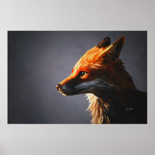 Fox-utskrift Poster