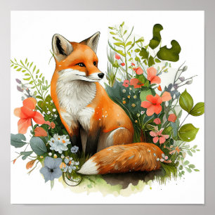 FOX-vattenfärg Poster