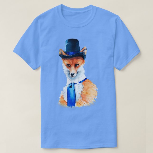 Fox vattenfärg t shirt (Design framsida)