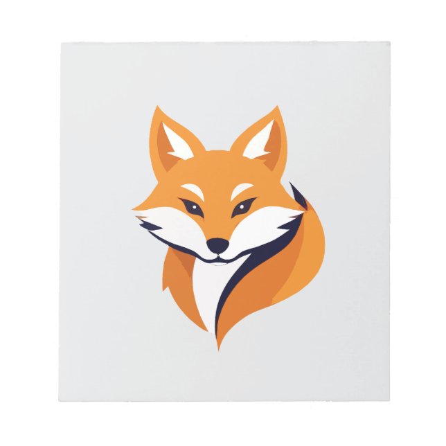 Fox Vector Art Animal Modern Urban City Graphic Anteckningsblock (Framsida)