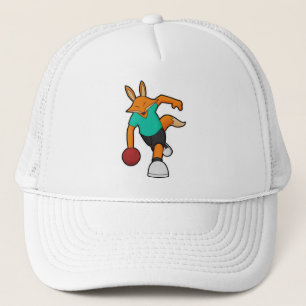 Fox vid Bowling med Bowling ball Keps