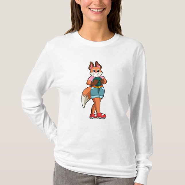 Fox vid Bowling med Bowling ball T Shirt (Framsida)