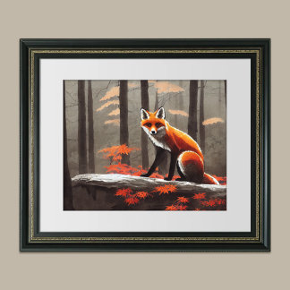 Fox vid Dusk Poster