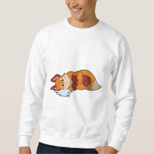 Fox vid Gråtande Lång Ärmad Tröja
