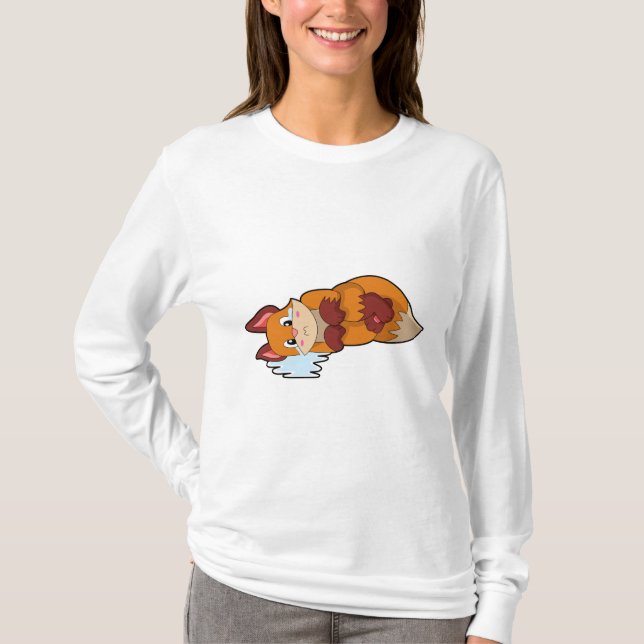 Fox vid Gråtande T Shirt (Framsida)