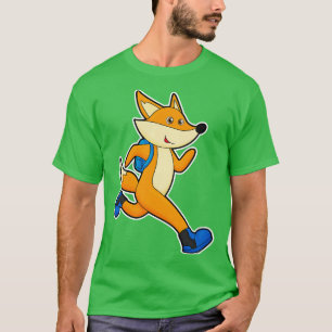 Fox vid körning med ryggsäck t shirt