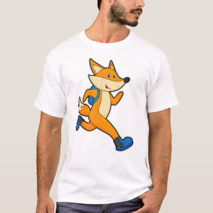 Fox vid körning med ryggsäck t shirt