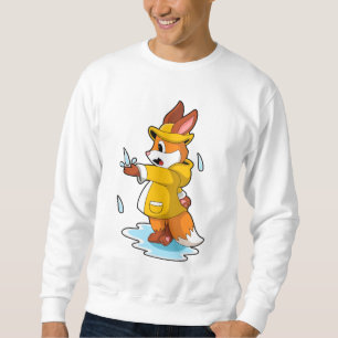 Fox vid regn med regn och regn lång ärmad tröja