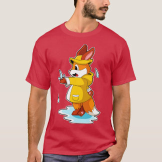 Fox vid regn med regn och regn t shirt