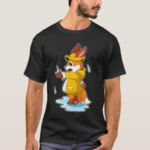 Fox vid regn med regn och regn t shirt