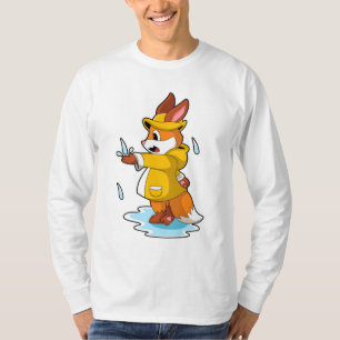 Fox vid regn med regn och regn t shirt