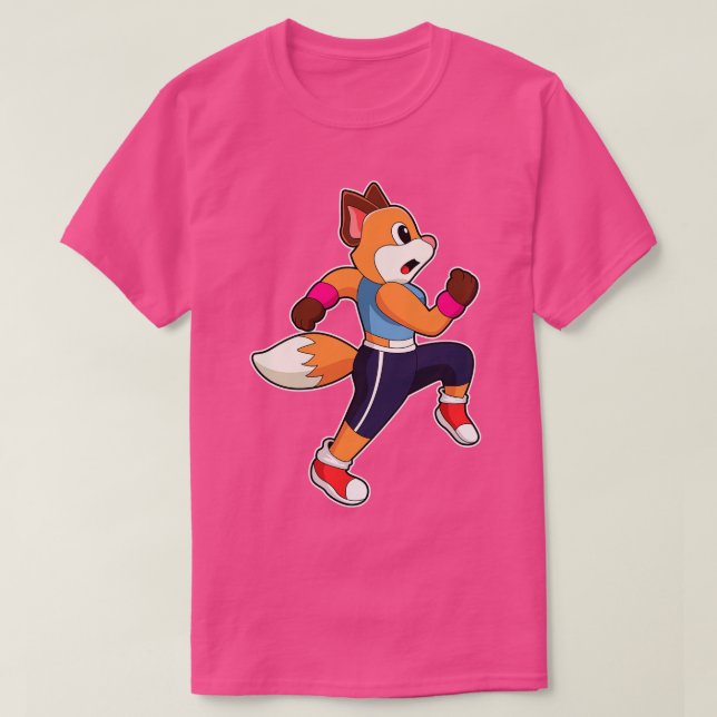 Fox vid Running T Shirt (Design framsida)
