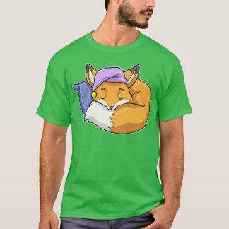 Fox vid sömnad med Pillow Sleepyhead T Shirt