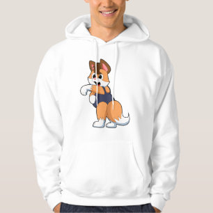 Fox vid Swimming med Swimfit Hoodie