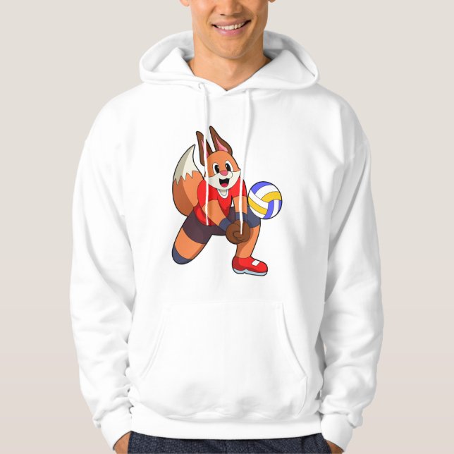 Fox vid Volleyball Sports Hoodie (Framsida)