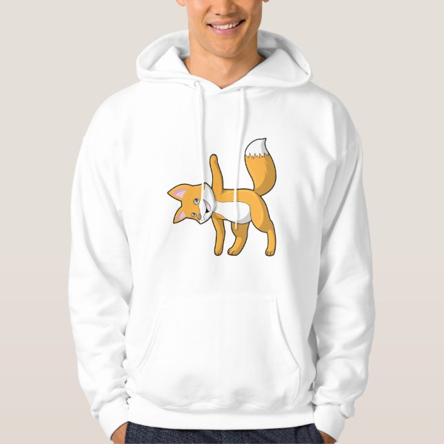 Fox vid Yoga Stretching Hoodie (Framsida)