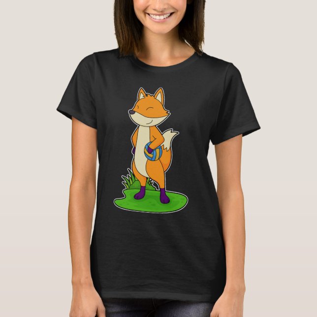 Fox Volleyball Sports T Shirt (Framsida)