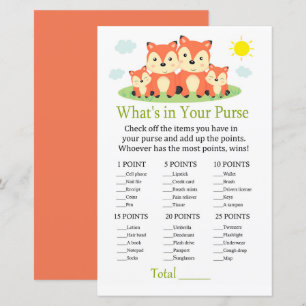 Fox What's in your purse match